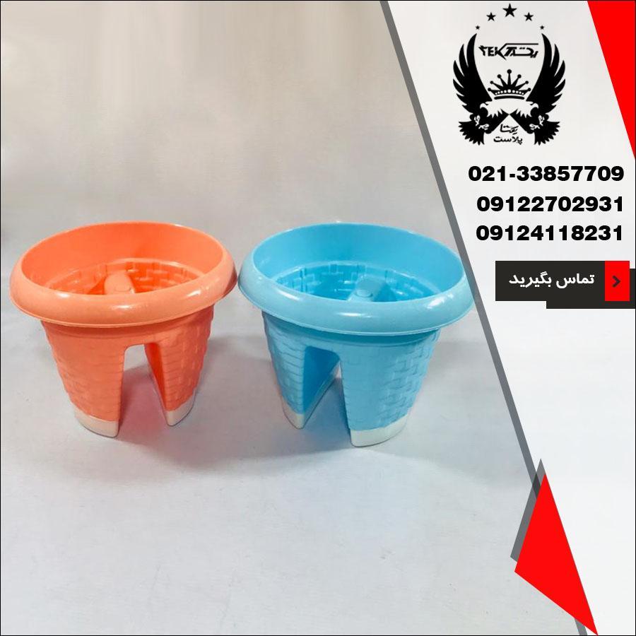 طراحی دو طرفه گلدان نرده ای کاجین